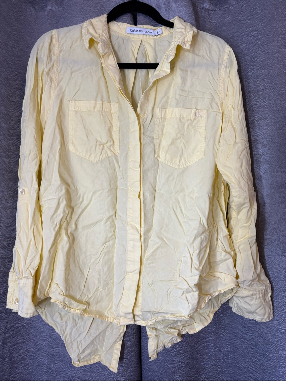 Calvin Klein Butter Yellow Button Down